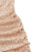 60er Pailletten-Bodycon-Kleid mit V-Ausschnitt, Raffung und offenem Rücken