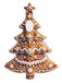 70er Weihnachtskostümkleid in Lebkuchen-Tannenbaumform