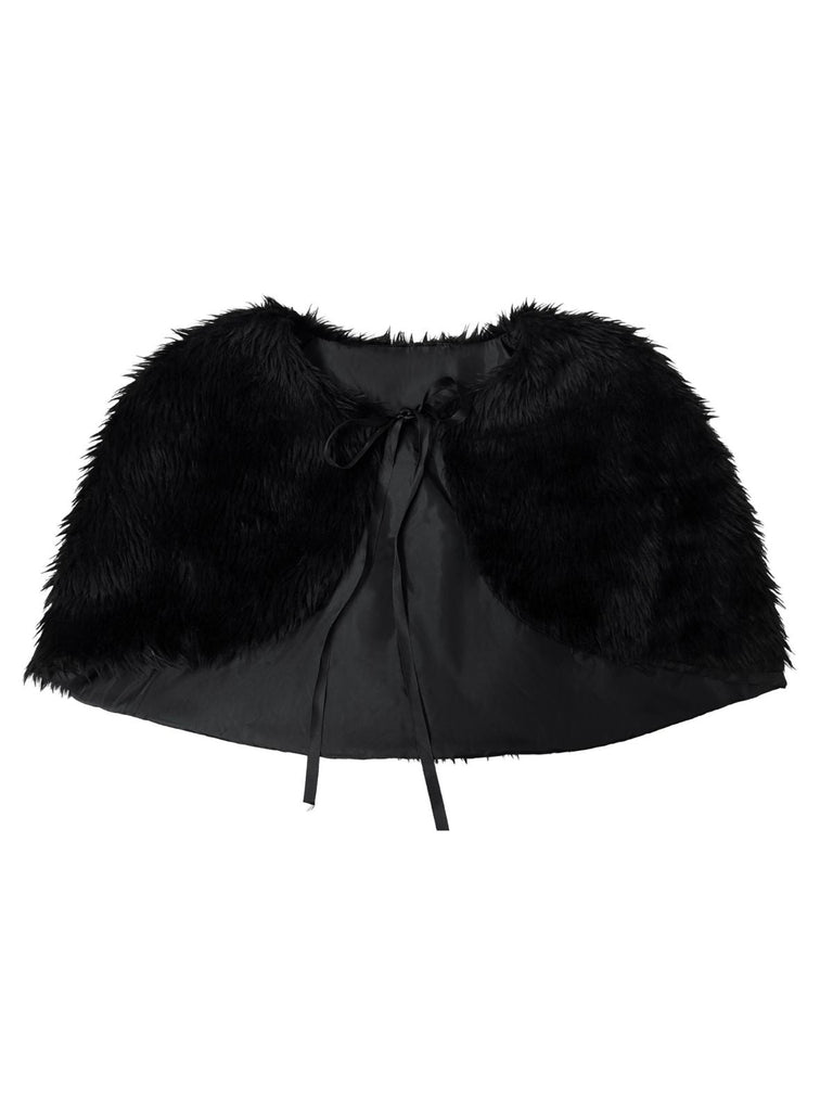 Rotes 40er Samtset aus Schnürbody und Kapuzencapes