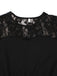 Ärmelloses 50er Halloween-Kleid mit Spitze und Bindegürtel