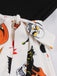 Ärmelloses 50er Halloween-Kleid mit Spitze und Bindegürtel
