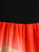 50er Halloween Swingkleid mit Kürbis-Print und Wellen-Ausschnitt