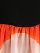 50er Halloween Swingkleid mit Kürbis-Print und Wellen-Ausschnitt