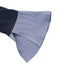 Marineblaues 80er Preppy Top mit V-Ausschnitt und Glockenärmeln