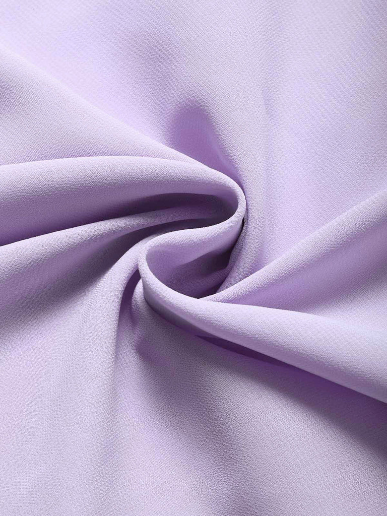 50er Set aus Bluse mit Schleifenkragen & Blumen-Trägerkleid