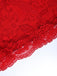 Rotes 50er Spitzen-Swingkleid mit Herzausschnitt und Schleife