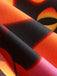 Lila 50er Halloween Swingkleid mit Katzen- und Kürbis-Print