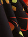 50er Halloween Swingkleid mit Spukhaus- und Kürbis-Fledermaus-Print