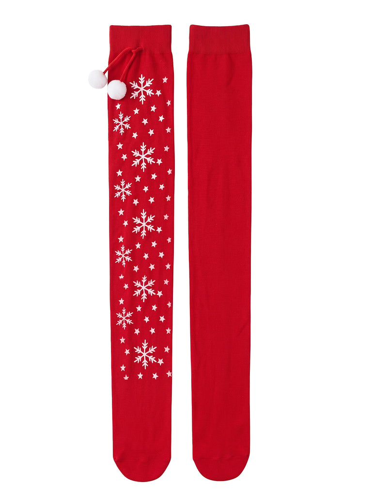 Rotes 80er Weihnachts-Elfenkostüm mit Samt, Tüll und Glockenkragen