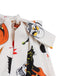 50er Halloween ärmelloses Kleid mit Kürbis- und Totenkopf-Print