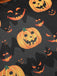 1950er Halloween Kürbis Fliege Kleid