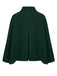 Grün 1940er Revers Solide Cape Mantel