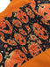 Orange 1950er Halloween Kürbis Halter Romper