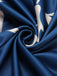 [Vorverkauf] Blau 1940er Eine Schulter Pflanzenschlitz Kleid