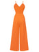 1950er Brust Bogen Spaghetti Träger Jumpsuit