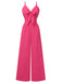 1950er Brust Bogen Spaghetti Träger Jumpsuit