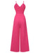 1950er Brust Bogen Spaghetti Träger Jumpsuit