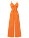 1950er Brust Bogen Spaghetti Träger Jumpsuit