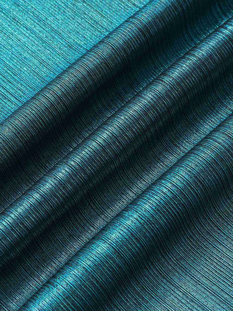 Blau 1930er Laser Blinkt Spaghettiträger Jumpsuit
