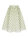 Grün 1940er Chiffon Polka Dots Rock