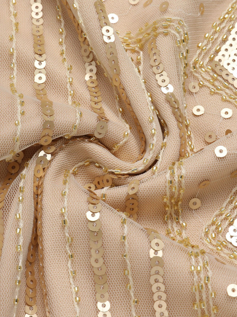 1920er Paillette Perlen Quasten Gatsby Kleid