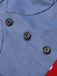 Blau 1960er Polka Dots Spaghetti Träger Romper