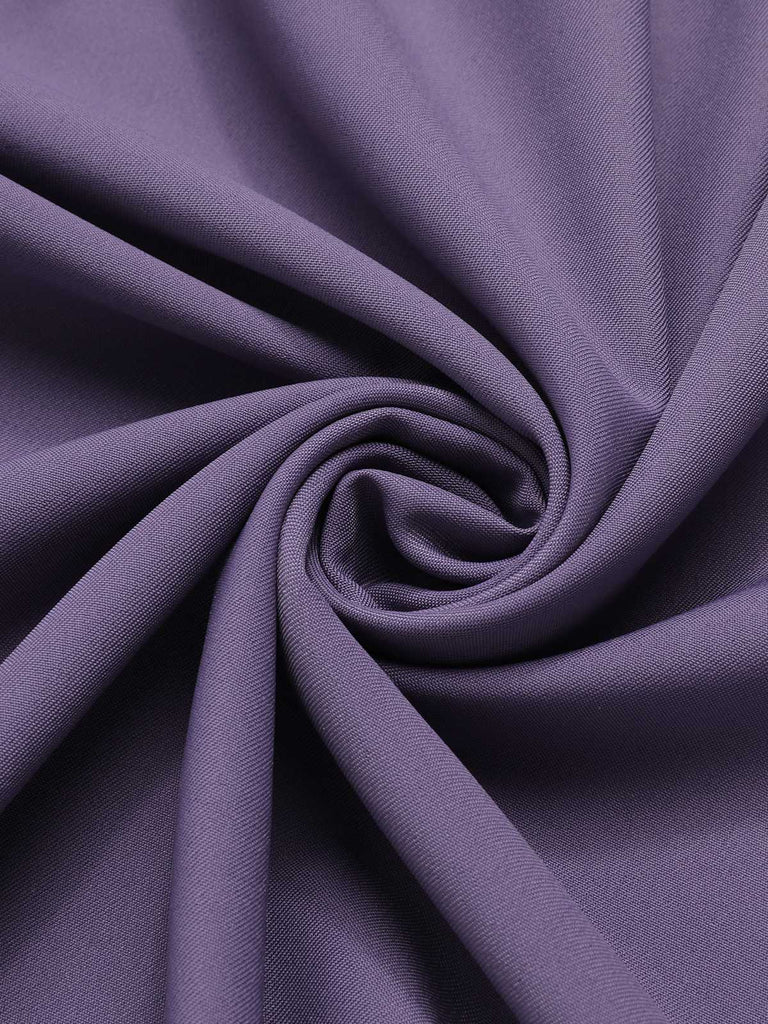 Lila 1940er Solide Rock mit Gürtel