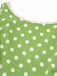 Grün 1950er Polka Dots Spitze Kleid