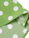 Grün 1950er Polka Dots Spitze Kleid