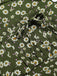 [Vorverkauf] [Übergröße] Grün 1940er Revers Tasten Kleine Blumen Kleid
