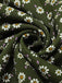 [Vorverkauf] [Übergröße] Grün 1940er Revers Tasten Kleine Blumen Kleid