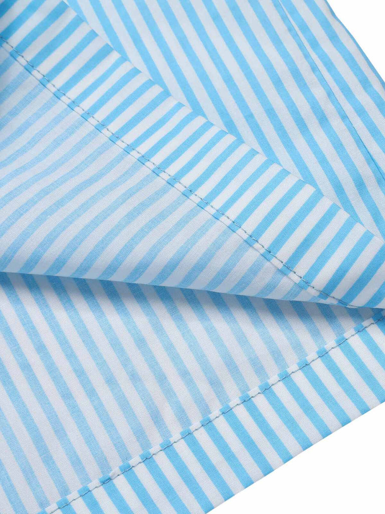 Blau 1940er Streifen Breit-Träger Romper