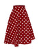 2PCS 1950er Solide Bluse & Polka Dots Rock