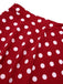 Rot 1950er Polka Dots Swing Rock