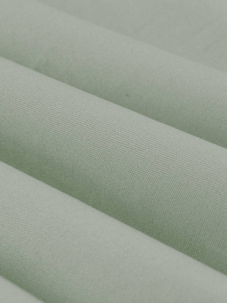 Erbsengrün Grau 1950er Plaid Aufrollen Kleid mit Gürtel