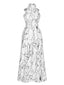 Weiß 1930er Rundhalsausschnitt Ärmelloser Jumpsuit