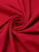 Red 1960er Solid Cutout Twist Slit Kleid