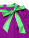 Lila 1950er Scooby Doo Daphne Blake Krawattenhals Kleid