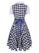 Trachten Oktoberfest Dirndl Spitzen Plaid Dirndl Kleid