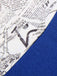Dunkelblau 1960er Bandeau Zeitungs Gürtel Bleistift Kleid