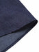 Blau 1940er Solide Knöpfen Rock mit Gürtel