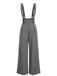 [Vorverkauf] Grün 1940er Glen Plaid Geknöpft Overall Hosen