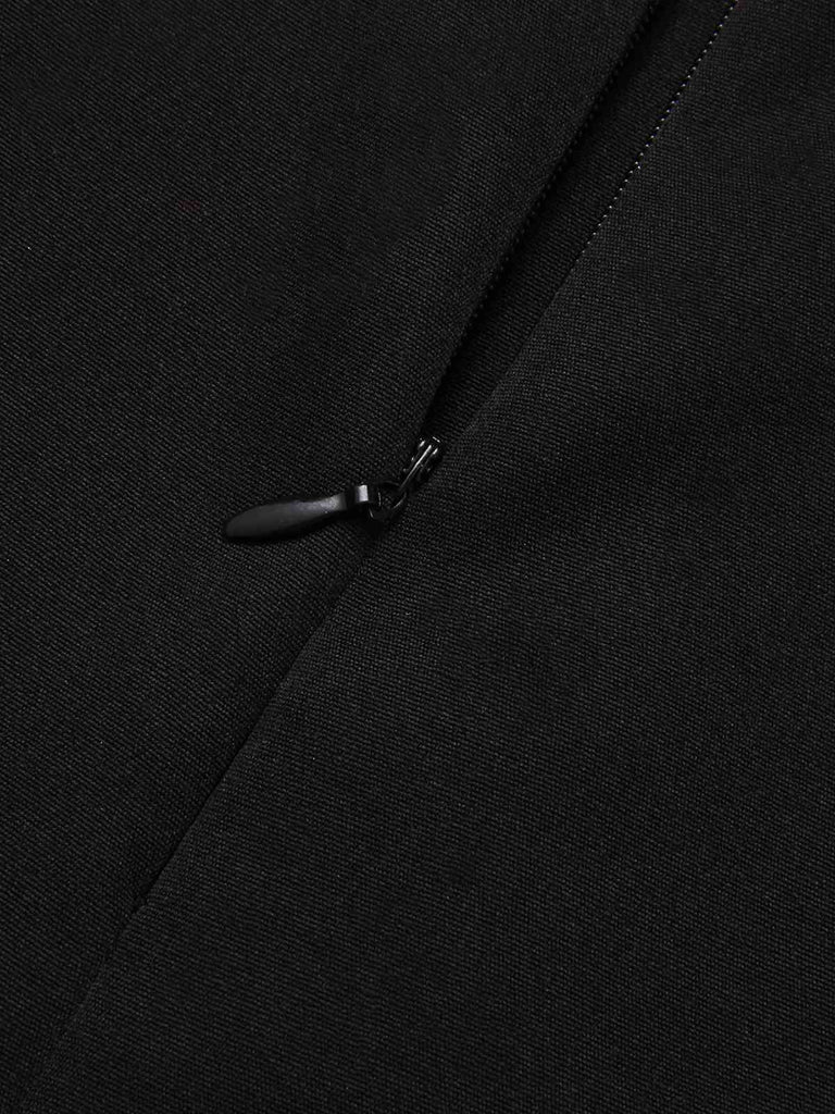 Schwarz 1950er Halloween Spinnennetz Masche Halter Romper