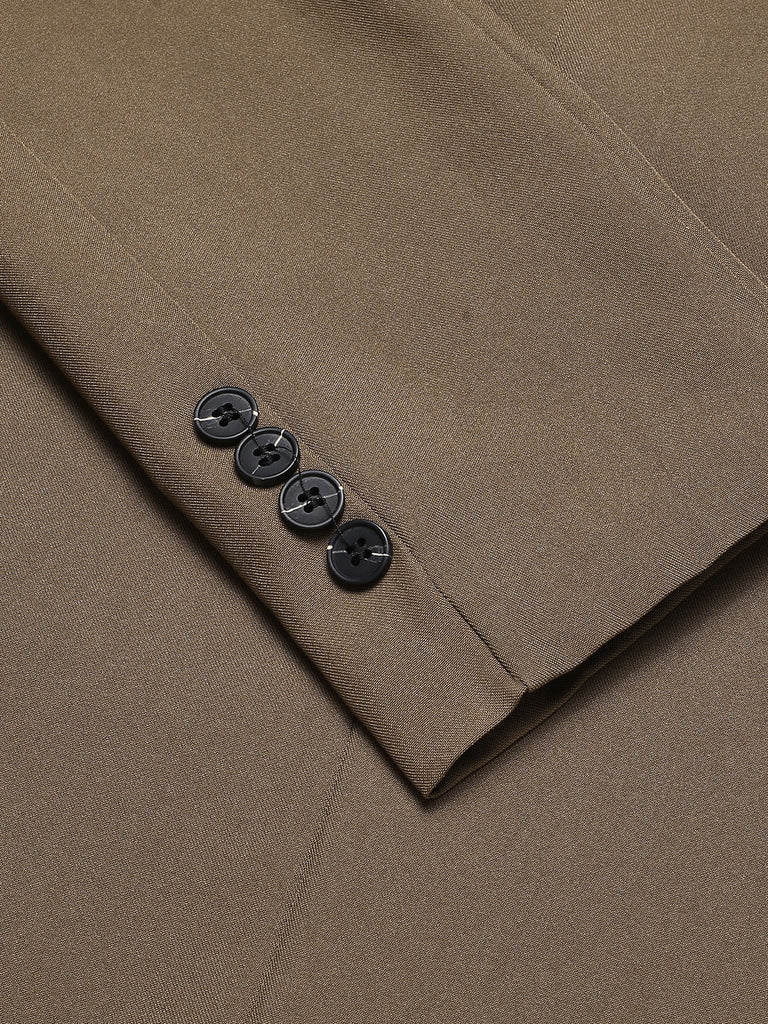 Weiß 1940er Knöpfen Solide Vintage Blazer