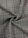 Grau 1940er Tief V-Ausschnitt Tal-Plaid Kleid