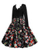 1950er Weihnachten Zuckerstangen Swing Kleid