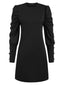 1940er Solide Plissiertes Gigot Sleeves Kleid