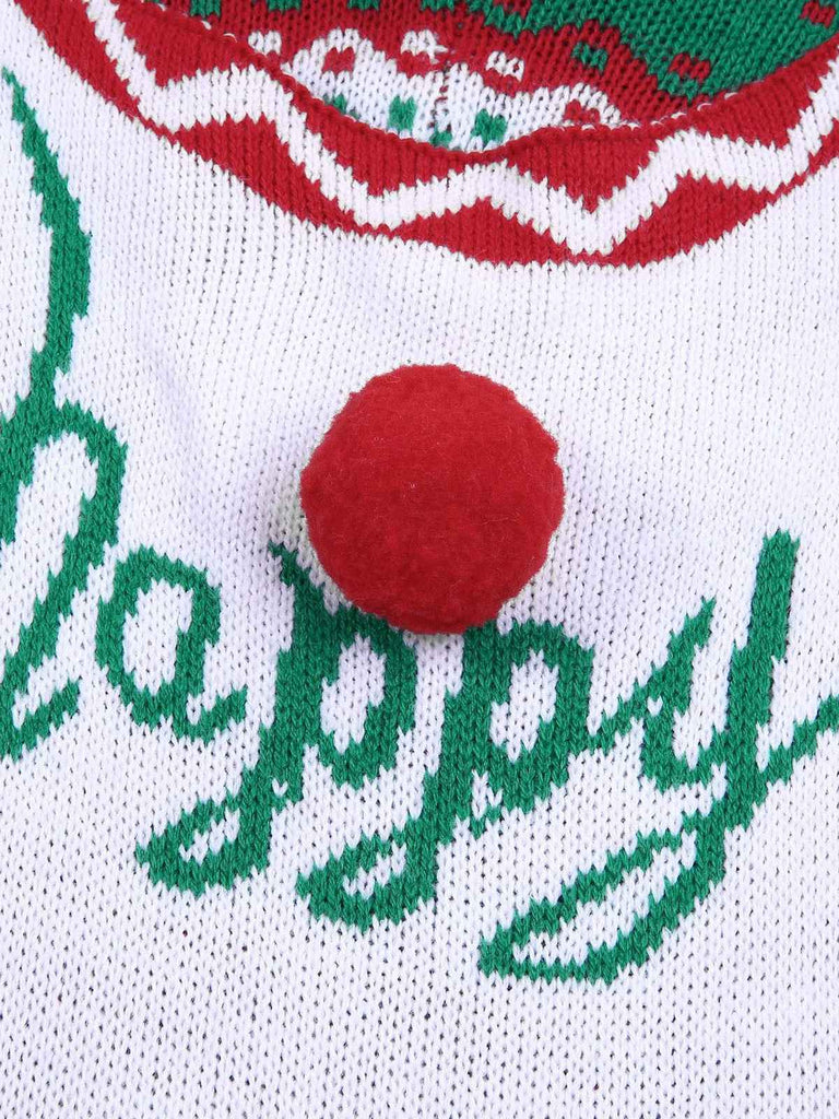 Grün 1970er Weihnachten Träger Stricken Jumpsuit