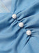 Blau 1940er Aschenputtel Rüschen Romper