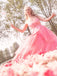 Rosa 1950er Glinda Wicked Glitter Netz Swing Kleid